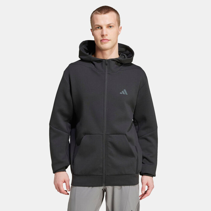 adidas Men's Designed for Training Full-Zip Track Jacket Black adidas Men's Designed for Training Full-Zip Track Jacket Black image number 0