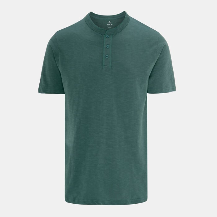 Sun and Sand Sports Men's Henley T-Shirt Green Sun and Sand Sports Men's Henley T-Shirt Green image number 0