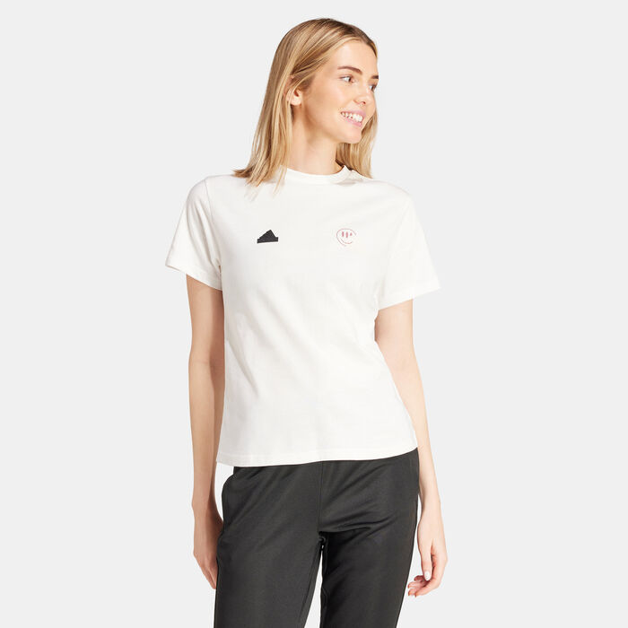 adidas Women's House of Tiro Summer Graphic T-Shirt White image number 2