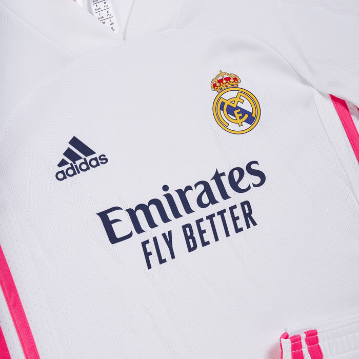 Buy adidas Kids' Real Madrid Home Kit - 2020/21 (Younger ...