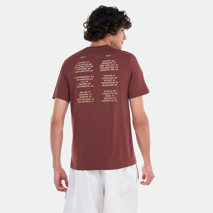 Nike Men's NBA Team 31 Basketball T-Shirt Brown image number 1