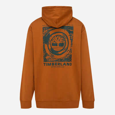 Timberland Men's Rugged Logo Hoodie Brown