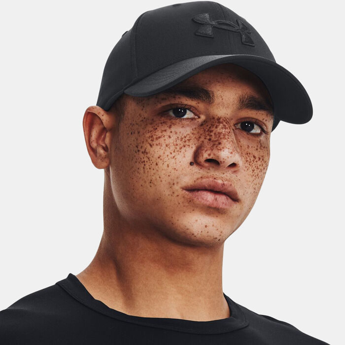 Under Armour Men's UA Blitzing Adjustable Cap Black Under Armour Men's UA Blitzing Adjustable Cap Black image number 2