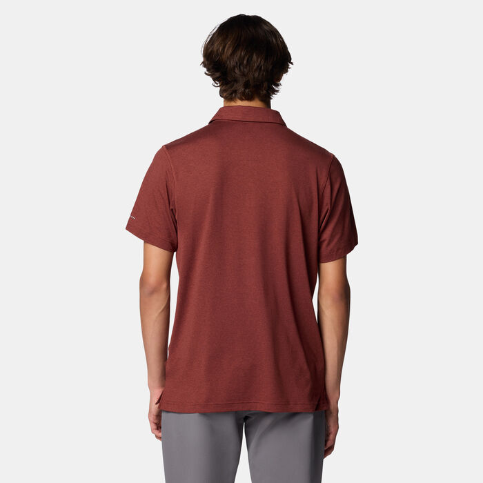 Columbia Men's Tech Trail™ Polo T-Shirt Red Columbia Men's Tech Trail™ Polo T-Shirt Red image number 1