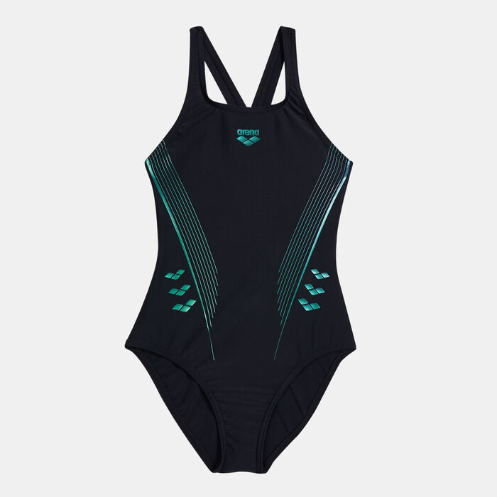 Kids' Chameleon V Back One Piece Swimsuit (Older Kids) Kids' Chameleon V Back One Piece Swimsuit (Older Kids) image number 0