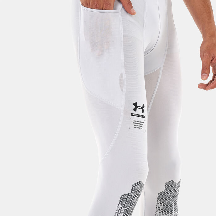 Buy Under Armour Men's UA HeatGear® ARMOURPRINT™ Leggings Grey in KSA -SSS