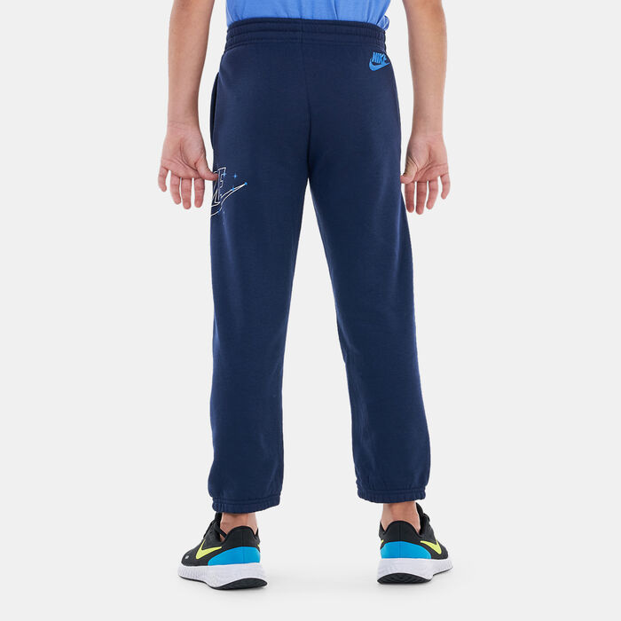 Nike Kids' Sportswear Shine Fleece Sweatpants Blue Nike Kids' Sportswear Shine Fleece Sweatpants Blue image number 1