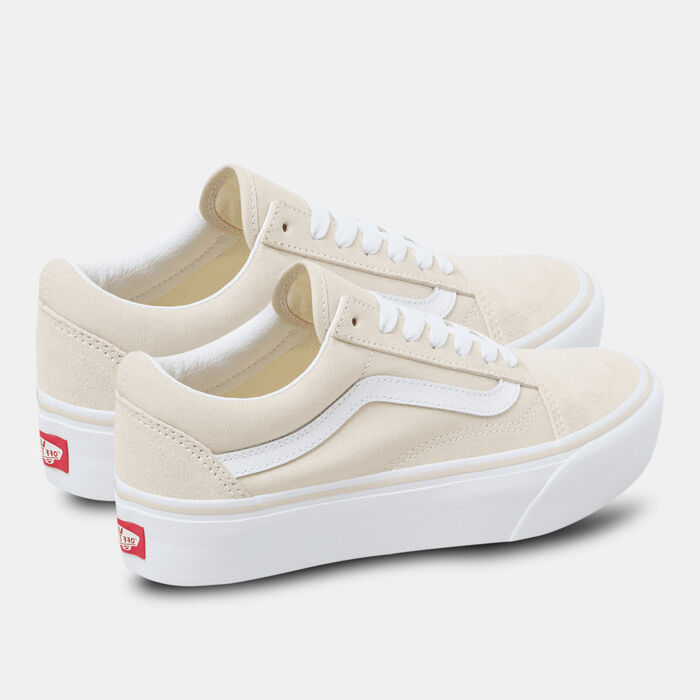 Vans Old Skool Platform Unisex Shoes Beige Vans Old Skool Platform Unisex Shoes Beige image number 2