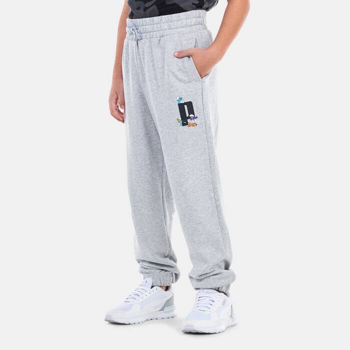 PUMA Kids' x The Smurfs Sweatpants Grey PUMA Kids' x The Smurfs Sweatpants Grey image number 0