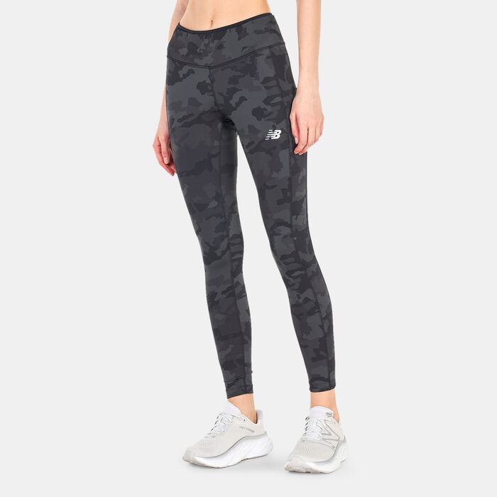New Balance Women's Printed Accelerate Leggings Black New Balance Women's Printed Accelerate Leggings Black image number 0