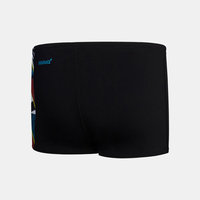 Speedo Kids' Digital Panel Swimming Shorts Black Speedo Kids' Digital Panel Swimming Shorts Black image number 1