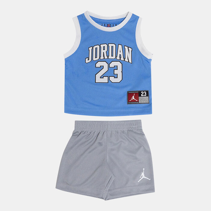 Jordan Kids' 23 Jersey and Shorts Set Grey Jordan Kids' 23 Jersey and Shorts Set Grey image number 0