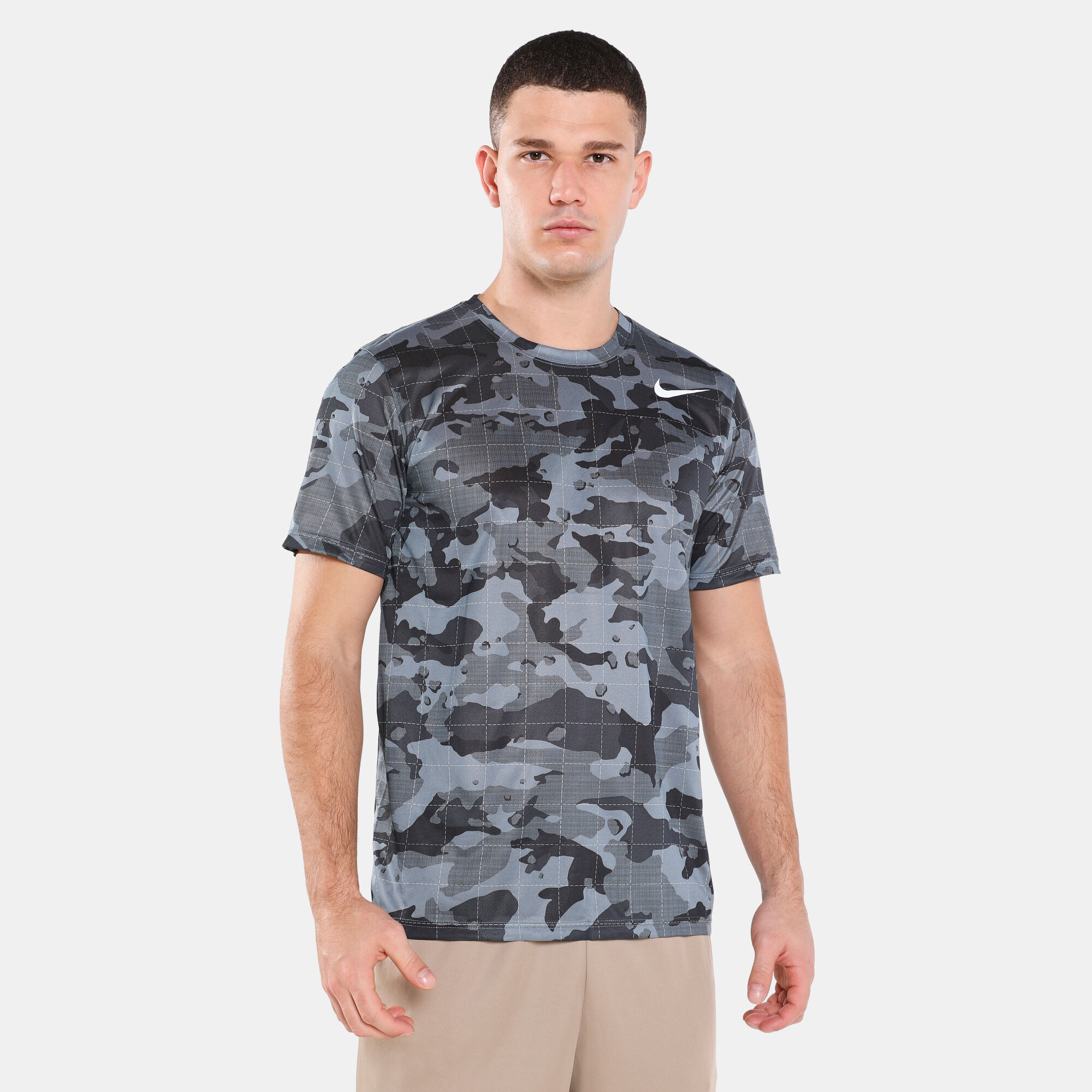 Men s Dri FIT Legend Camo Print Training T Shirt Grey Nike in KSA SSS