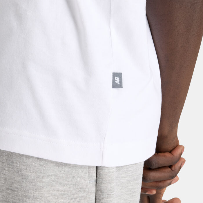 New Balance Men's Newbie Chase Graphic T-Shirt White New Balance Men's Newbie Chase Graphic T-Shirt White image number 3