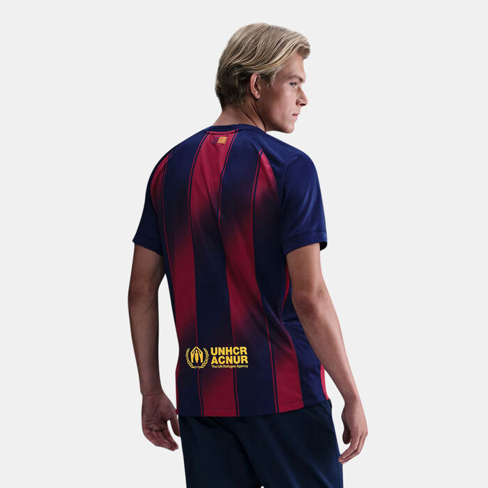 Nike Men's FC Barcelona 25/26 Home Replica Football Jersey Blue Nike Men's FC Barcelona 25/26 Home Replica Football Jersey Blue image number 1