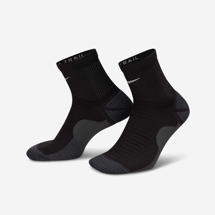 Nike Dri-FIT Trail Running Ankle Socks (1 Pair) Black Nike Dri-FIT Trail Running Ankle Socks (1 Pair) Black image number 0