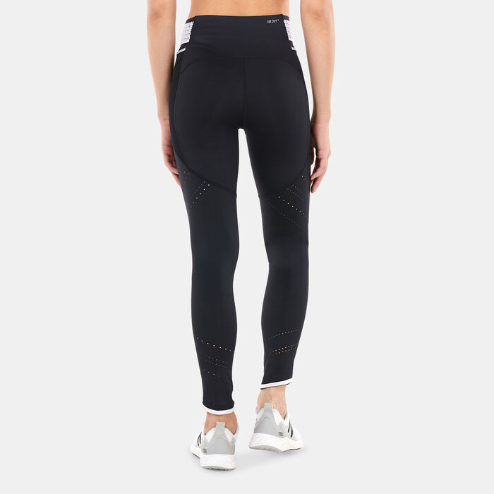 New Balance Women's Q SPEED Shape Shield Leggings Black image number 1