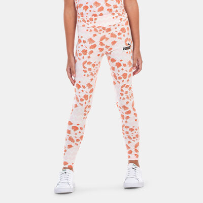 PUMA Kids' Essentials Mix Match Printed Leggings Pink