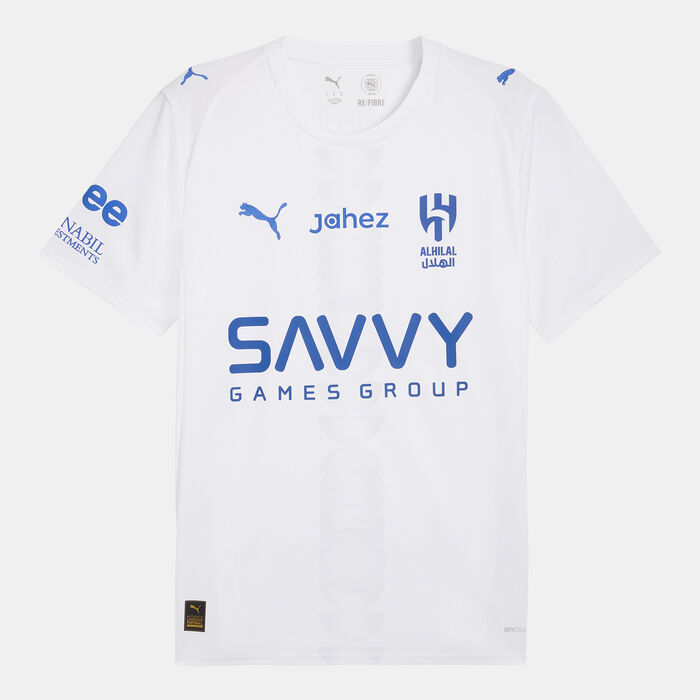 PUMA Men's Al Hilal 25/26 Away Replica Football Jersey White PUMA Men's Al Hilal 25/26 Away Replica Football Jersey White image number 4