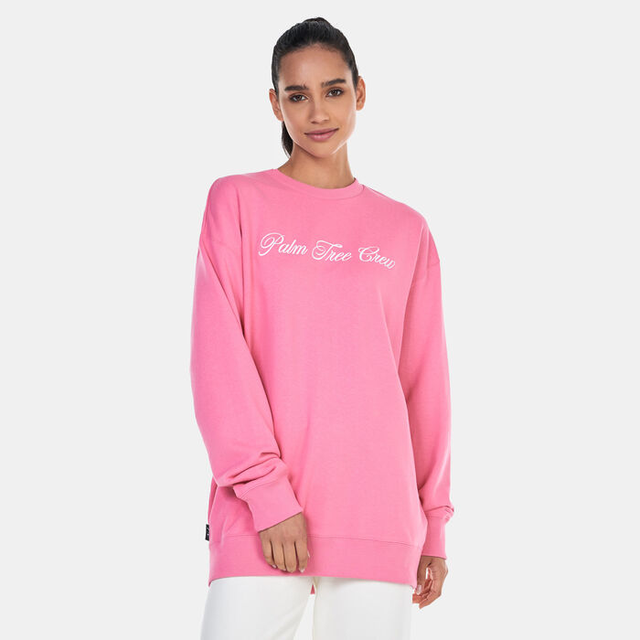 PUMA Men's x PALM TREE CREW Sweatshirt Pink PUMA Men's x PALM TREE CREW Sweatshirt Pink image number 0