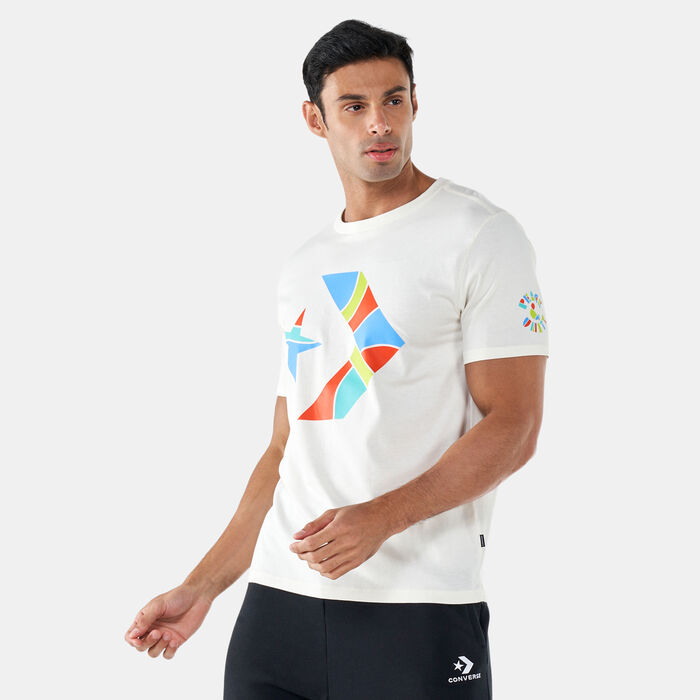 Converse Men's Peace and Unity T-Shirt White Converse Men's Peace and Unity T-Shirt White image number 0