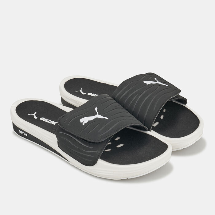 PUMA Men's Nitrocat V Slides Black PUMA Men's Nitrocat V Slides Black image number 0
