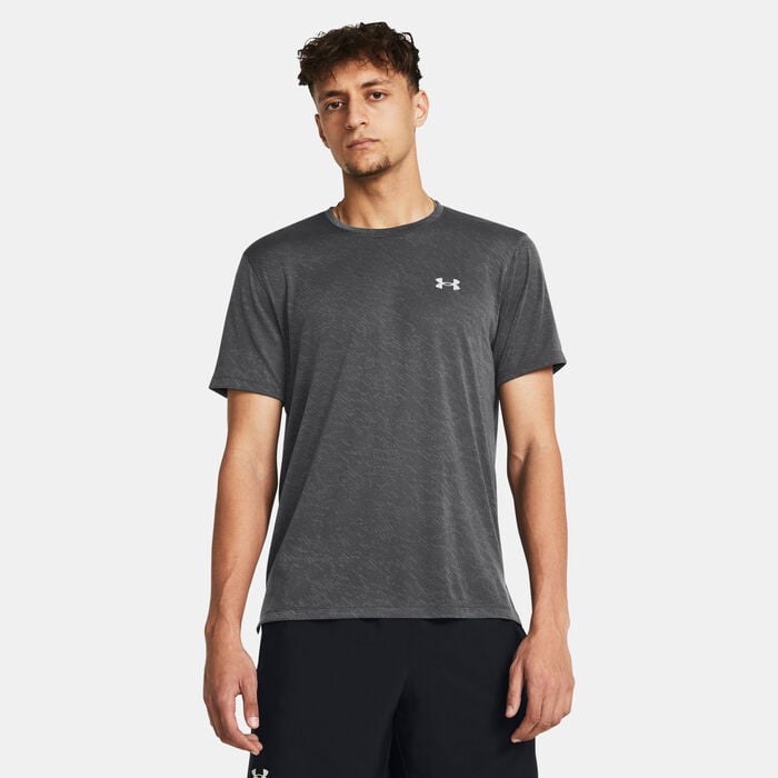 Under Armour Men's Launch Camo Running T-Shirt Grey Under Armour Men's Launch Camo Running T-Shirt Grey image number 0