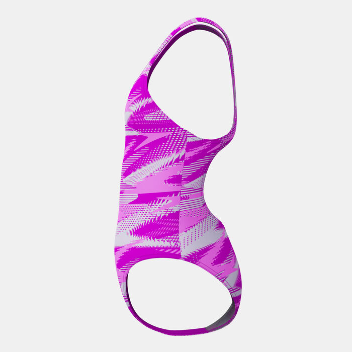 Speedo Kids' HyperBoom Medalist One-Piece Swimsuit Pink image number 3
