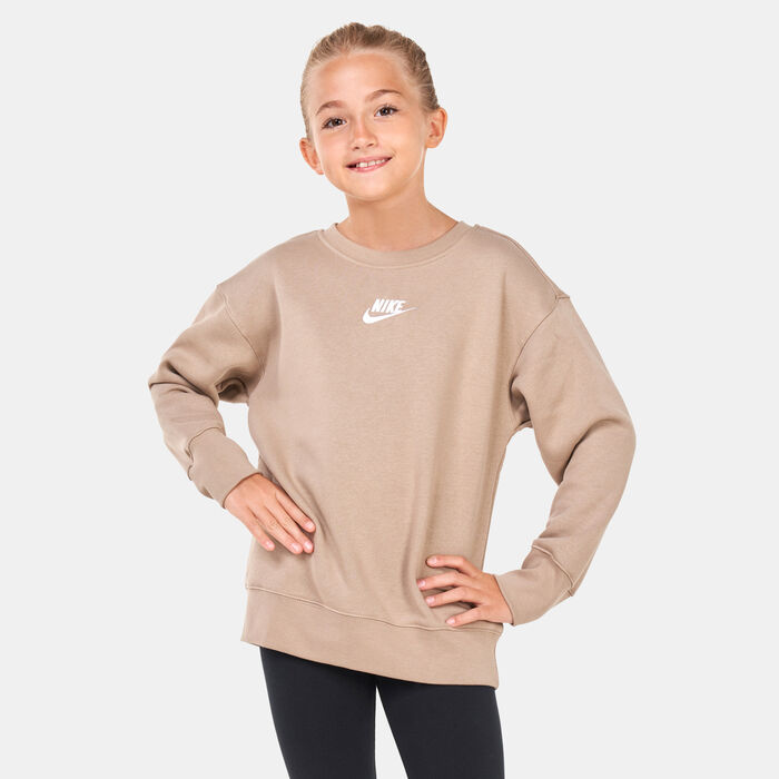 Nike Kids' Sportswear Fleece Sweatshirt Beige Nike Kids' Sportswear Fleece Sweatshirt Beige image number 0