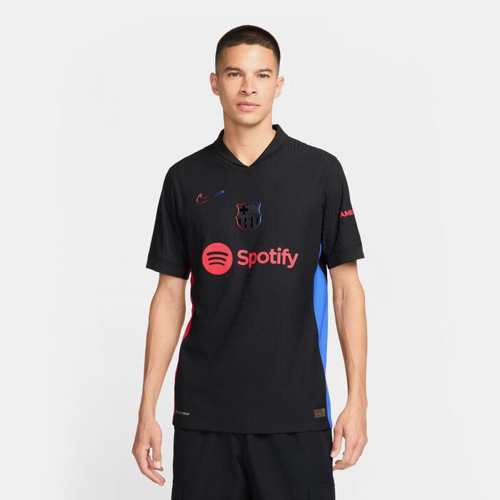 Nike Men's FC Barcelona 24/25 Away Authentic Football Jersey Black Nike Men's FC Barcelona 24/25 Away Authentic Football Jersey Black image number 0