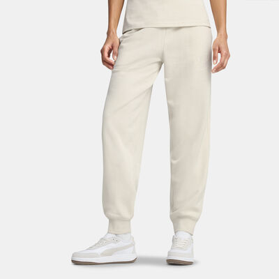 PUMA Women's Essential Script Comfort Sweatpants Beige