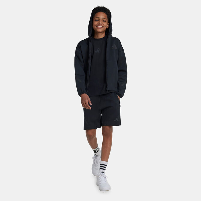 adidas Kids' Z.N.E. Hoodie Black adidas Kids' Z.N.E. Hoodie Black image number 2
