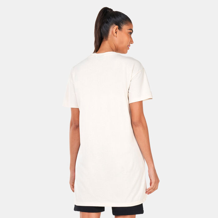 Napapijri Women's S-Box Long T-Shirt White Napapijri Women's S-Box Long T-Shirt White image number 1