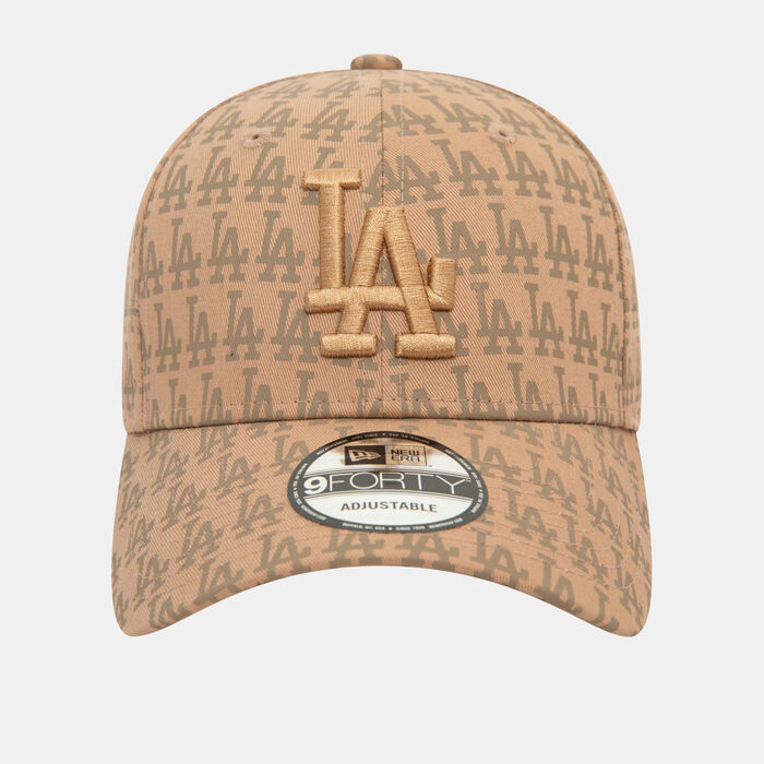 New Era Men's MLB Los Angeles Dodgers Monogram 9FORTY Cap Beige image number 0