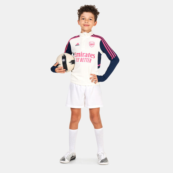 adidas Kids' Arsenal Condivo 22 Training Top White image number 2