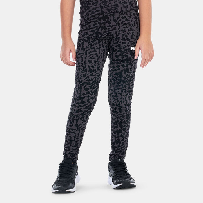 PUMA Kids' Essentials+ Animal Leggings Black PUMA Kids' Essentials+ Animal Leggings Black image number 0