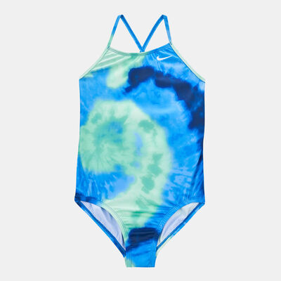 Nike Swim Kids' Crossback One-Piece Swimsuit Blue Nike Swim Kids' Crossback One-Piece Swimsuit Blue