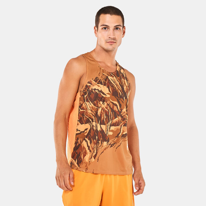 Nike Men's Dri-FIT Trail Rise 365 Running Tank Top Orange Nike Men's Dri-FIT Trail Rise 365 Running Tank Top Orange image number 0