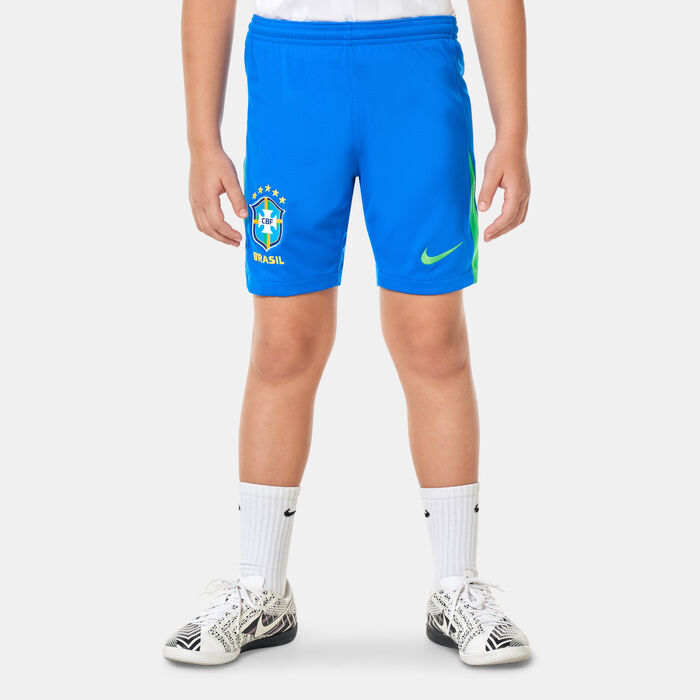 Nike Kids' Brazil Stadium Dri-FIT Replica Home Football Shorts - 2024 Blue Nike Kids' Brazil Stadium Dri-FIT Replica Home Football Shorts - 2024 Blue image number 0