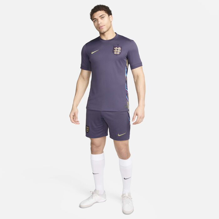 Nike Men's England 2024 Stadium Away Dri-FIT Football Replica Shorts Grey image number 6