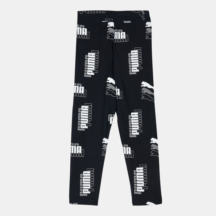 PUMA Kids' Power High-Waist 7/8 Allover Print Leggings Black PUMA Kids' Power High-Waist 7/8 Allover Print Leggings Black image number 1