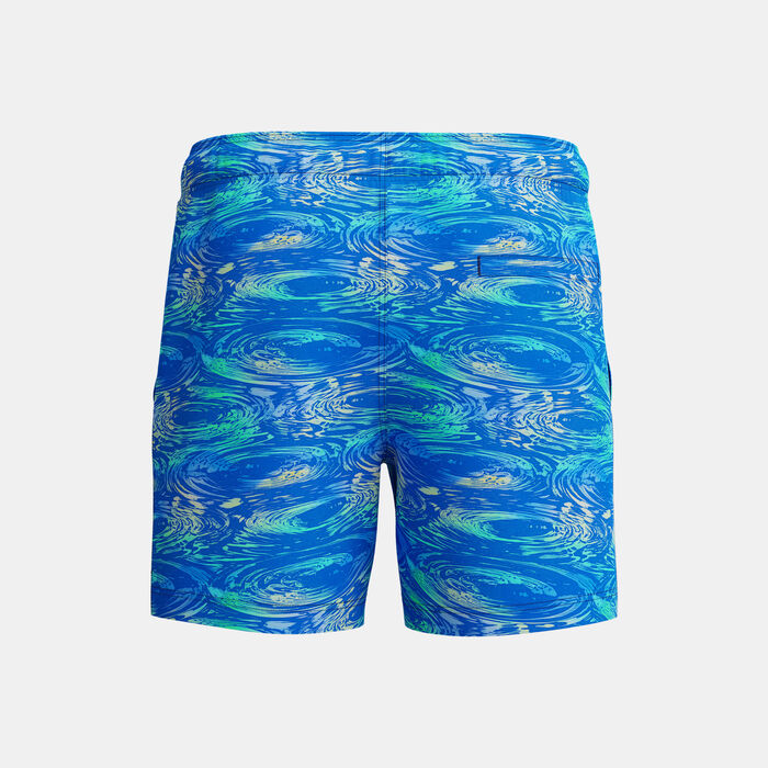 Speedo Men's Print Redondo Edge Volley Swimming Trunks Blue Speedo Men's Print Redondo Edge Volley Swimming Trunks Blue image number 1