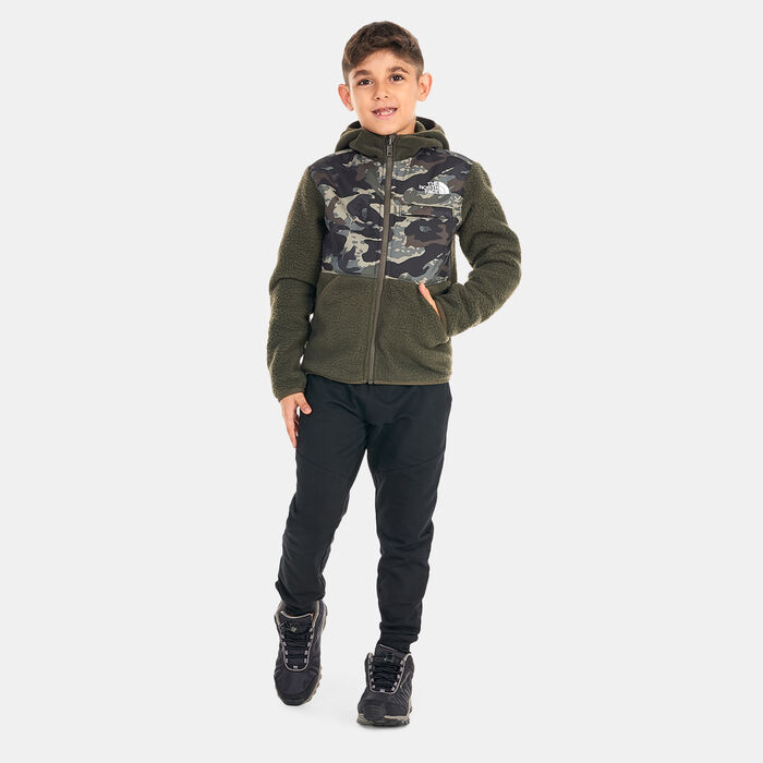 The North Face Kids' Forrest Full Zip Fleece Hooded Jacket Grey The North Face Kids' Forrest Full Zip Fleece Hooded Jacket Grey image number 2