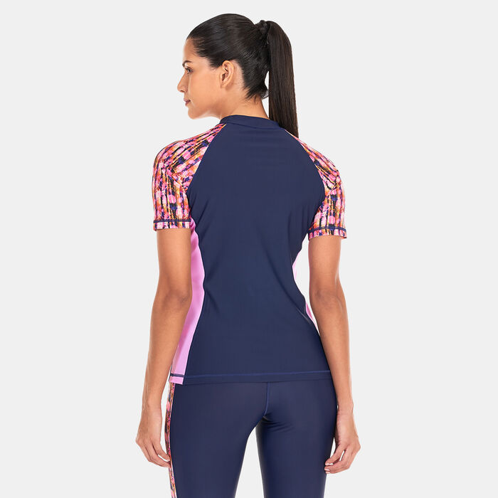 COEGA Women's Stripes Rashguard Blue COEGA Women's Stripes Rashguard Blue image number 1