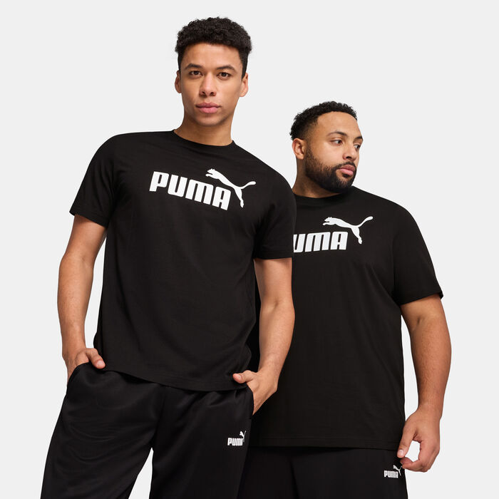 PUMA Men's Essentials No. 1 Logo T-Shirt Black image number 4