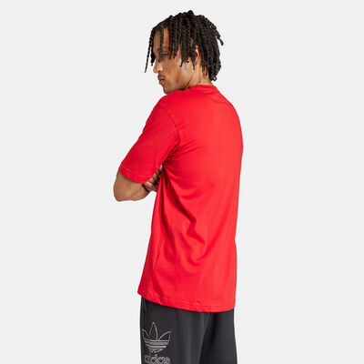 adidas Originals Men's Adicolor Trefoil T-Shirt Red