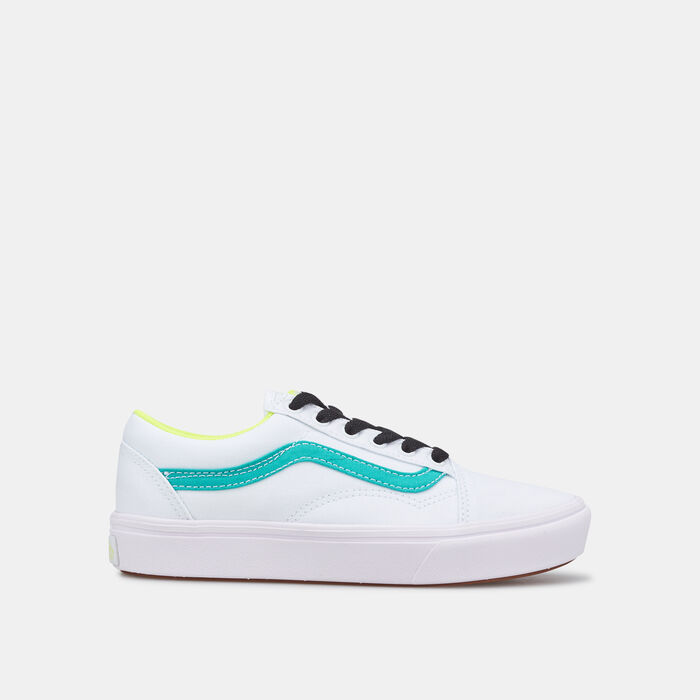 Vans Kids' Fluro Comfycush Old Skool Unisex Shoe White Vans Kids' Fluro Comfycush Old Skool Unisex Shoe White image number 0