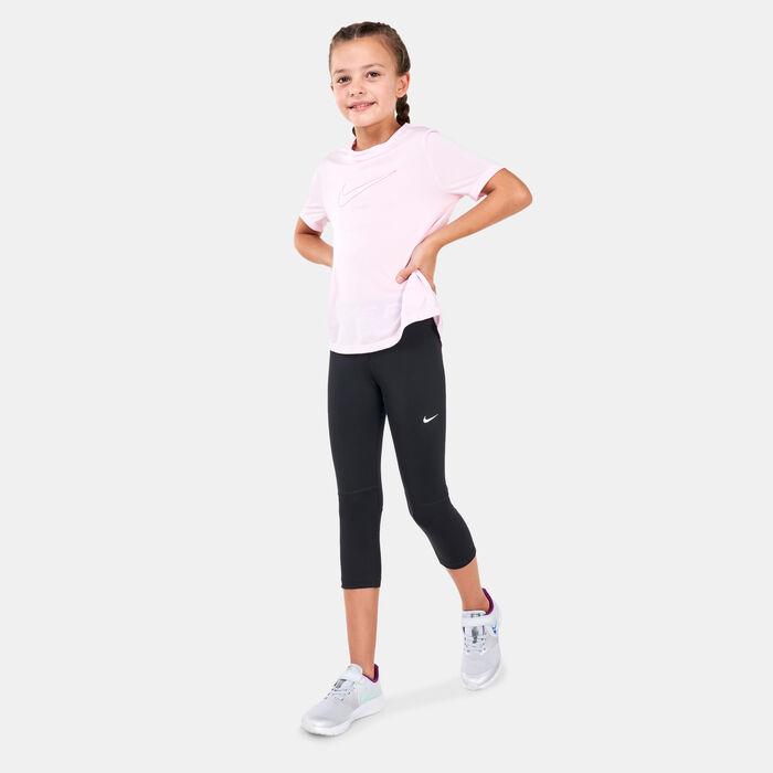 Nike Kids' Pro Capri Leggings (Older Kids) Black image number 2