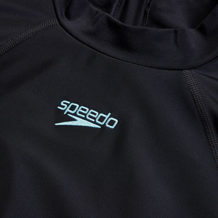 Speedo Women's Asia Fit Panel Legskin Swimsuit Black image number 2