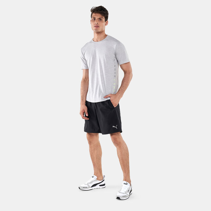 PUMA Men's Run Logo T-Shirt Black PUMA Men's Run Logo T-Shirt Black image number 2